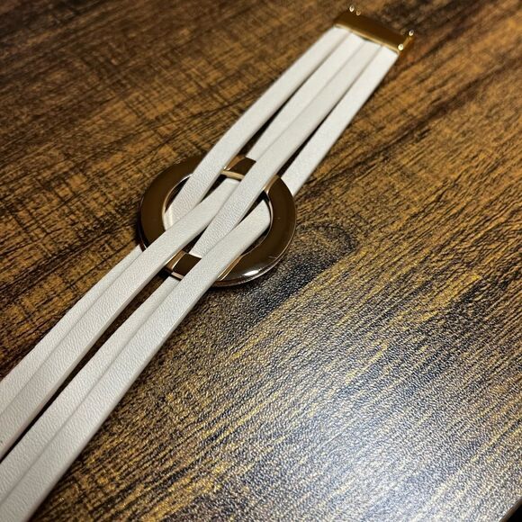 Bohemian PU Polyurethane Circle Decor Layered Bracelet - Picture 8 of 11